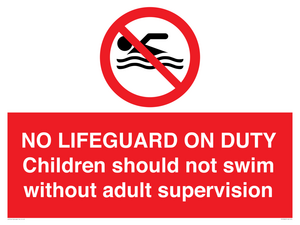 NO LIFEGUARD ON DUTY